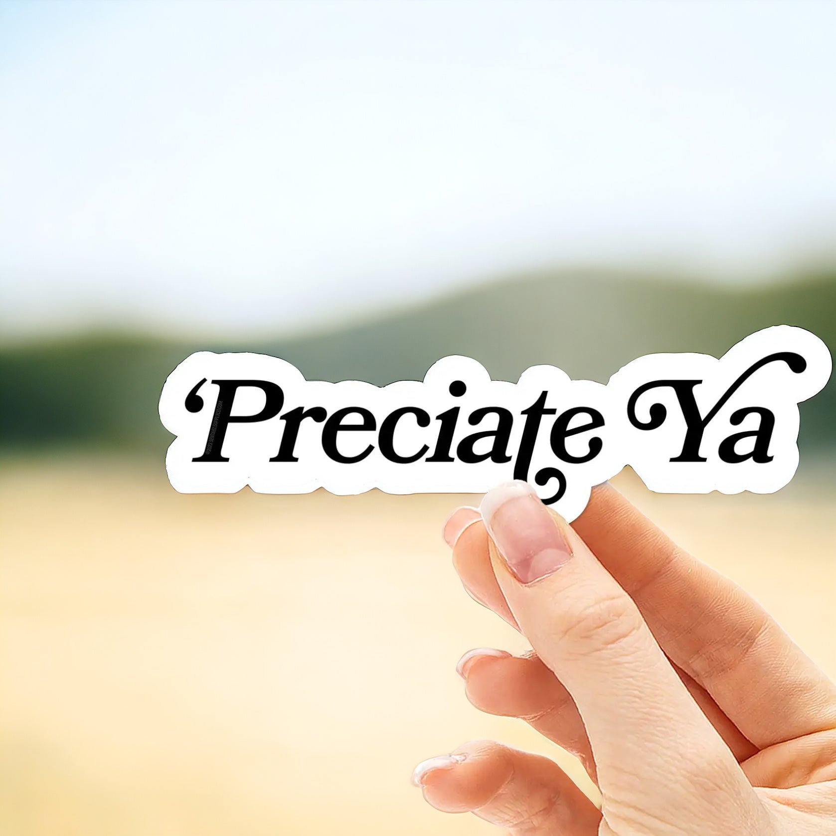 'Preciate Ya Sticker | Texas & Southern Sayings
