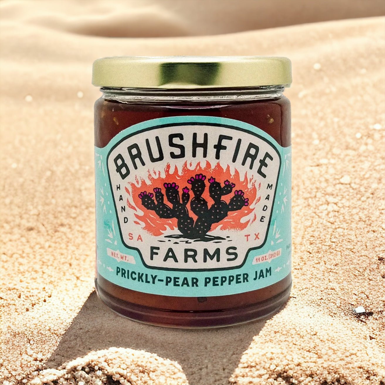 Prickly Pear Pepper Jam 11 oz. | Brushfire Farms - Hoot - n - Annie Pecan Company