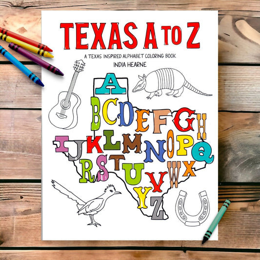 Texas A To Z | Texas Coloring Book - Hoot - n - Annie Pecan Company