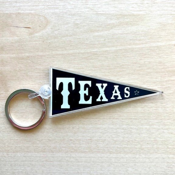 Texas Banner Keychain - Hoot - n - Annie Pecan Company