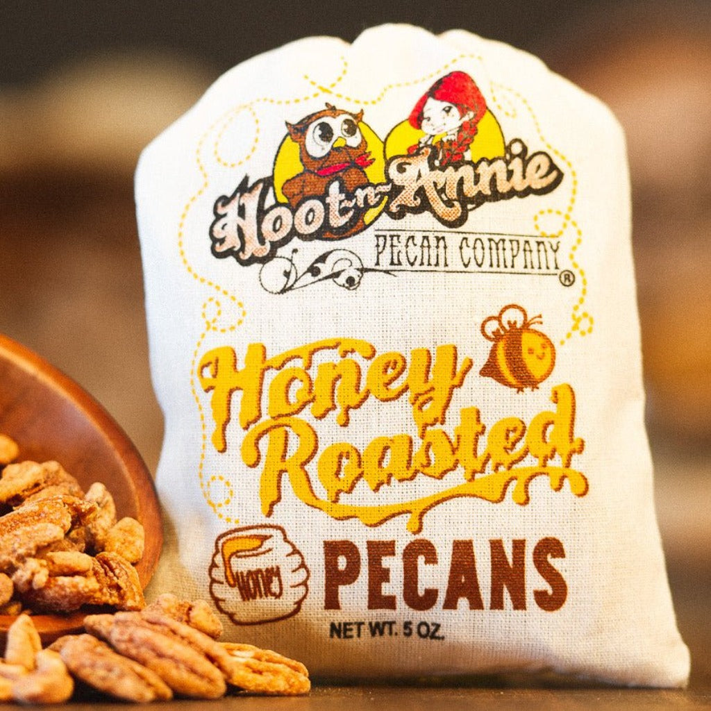 Honey Roasted Pecans | Hoot-n-Annie's Honey Roasted - Hoot-n-Annie Pecan Company