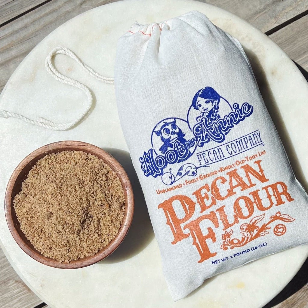 Pecan Flour | Gluten-free Pecan Meal | 1 lb. - Hoot-n-Annie Pecan Company