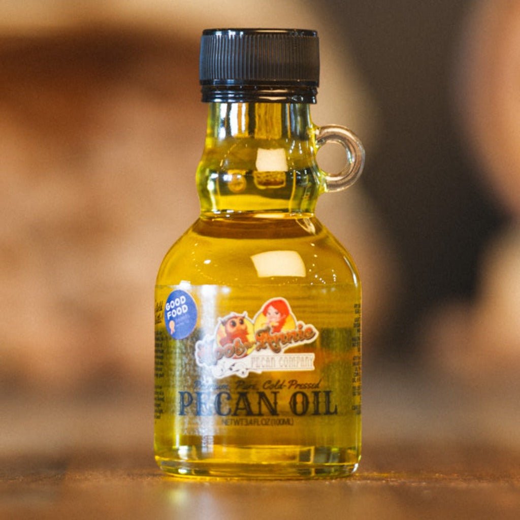 Pecan Oil | Cold-pressed Culinary Oil | Little Jug 100mL - Hoot-n-Annie Pecan Company