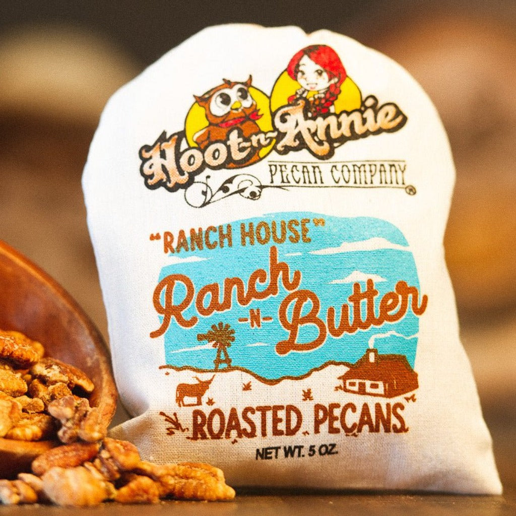 Ranch Roasted Pecans | Hoot-n-Annie's Ranch House Savory Pecans - Hoot-n-Annie Pecan Company