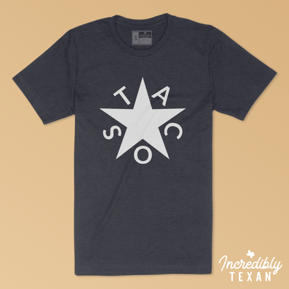 Texas Republic of Tacos Tee | Vintage Midnight Navy - Hoot-n-Annie Pecan Company